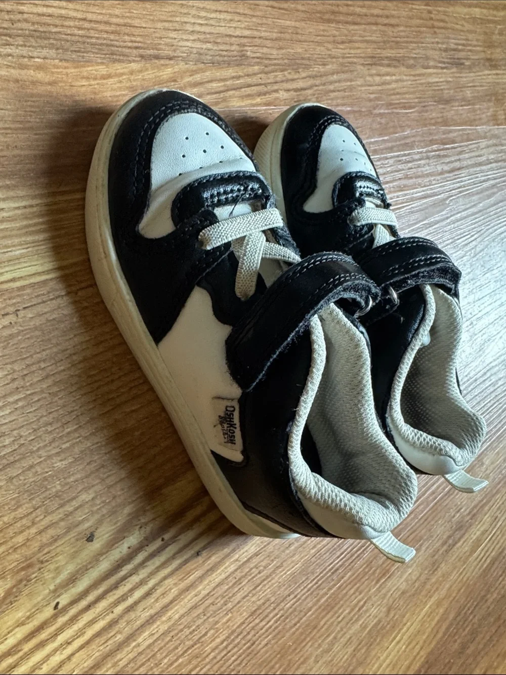 OshKosh B'gosh Black and White Kids Sneakers
